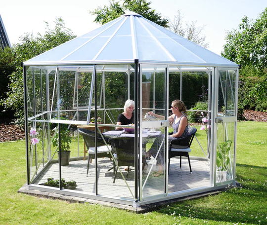 Vitavia Växthus/Lusthus Hera 9 kvm Aluminium Glas & Polykarbonat