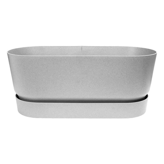 Elho Kruka Greenville Terrace Trough 80 cm Hjul Grå
