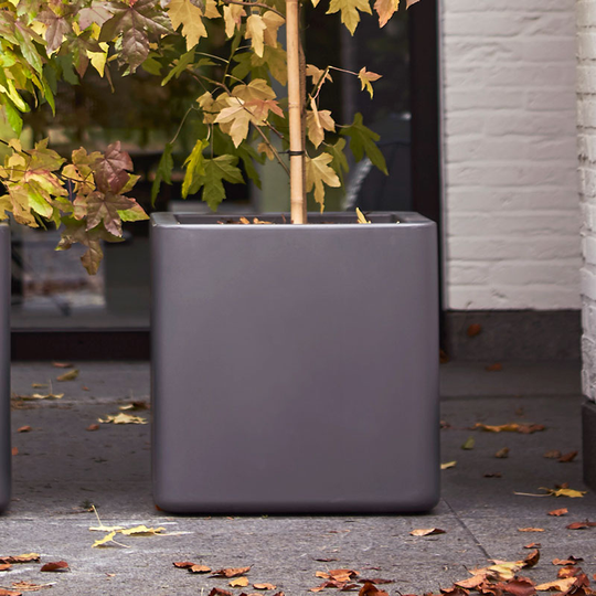 Kruka Pure Soft Brick med hjul 39x39 cm, grå