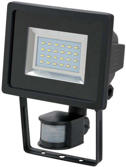 Brennenstuhl LED-Lampa IP44 Med PIR Sensor Svart