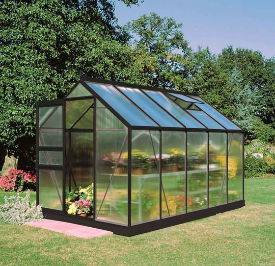 Halls Växthus Popular 106 m/4 mm Poly 6,2m² Svart