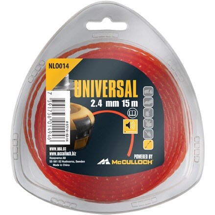 McCulloch Trimmerlina McChulloch NLO014 Low Noise 2,4mm 15m