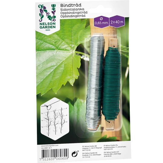 Nelson Garden Bindtråd Grön Galvaniserad 2 x 40 m