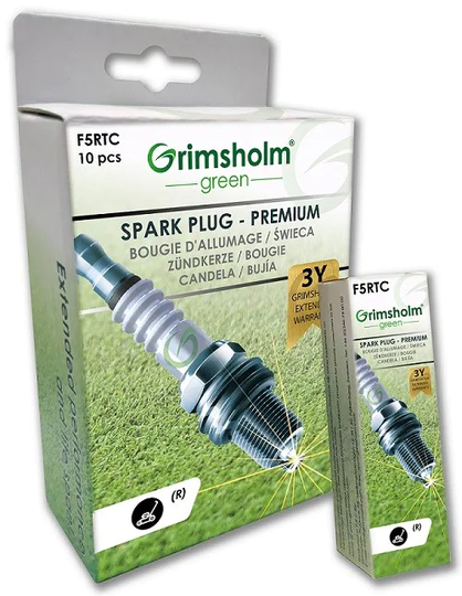 Grimsholm Green Tändstift F5RTC (gräsklippare resistor) 10 st