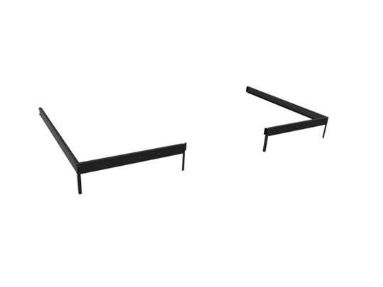 Halls Fundament till Qube Lean-to 612 - 7,2m² Svart