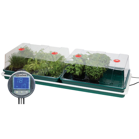 Minidrivhus med ställbar termostat 100W