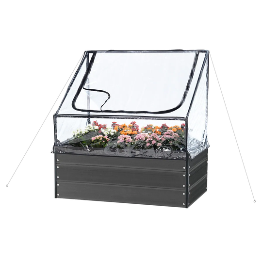 HORTUS Växthus Till Pallkrage 87 X 47 X 40/70 cm
