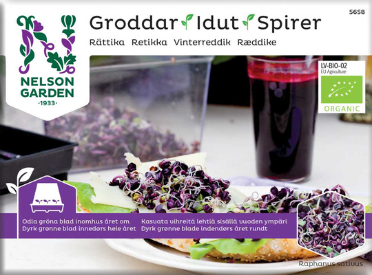 Nelson Garden Groddar Rättika Organic