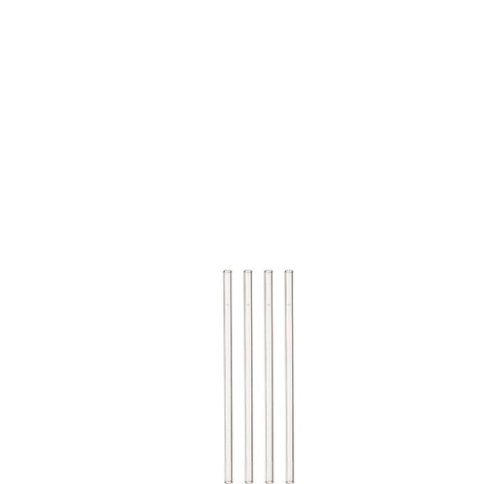 Leonardo Sugrör Glas 4-pack + Borste