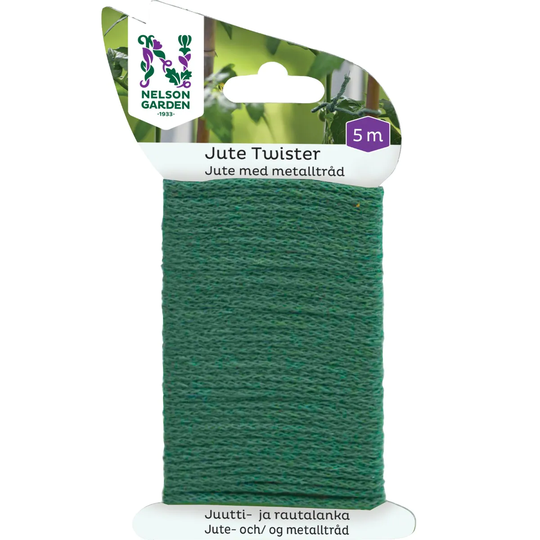 Nelson Garden Bindtråd Jute Twister Green, 5 m