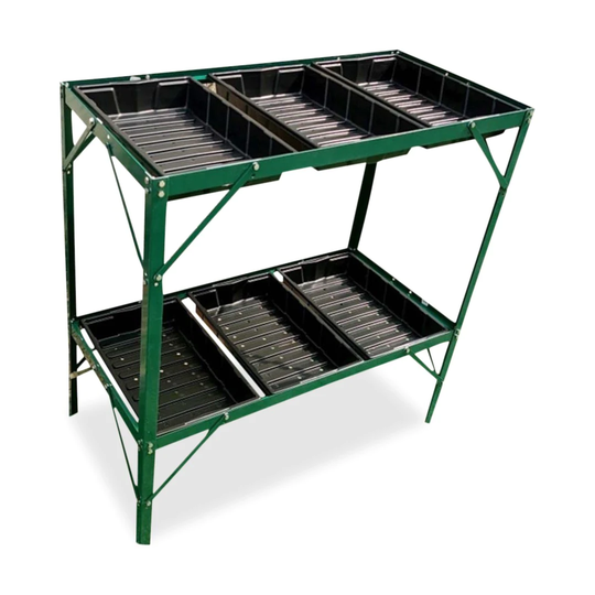Grön Aluminiumhylla Till Växthus Infloria 76x39x81cm