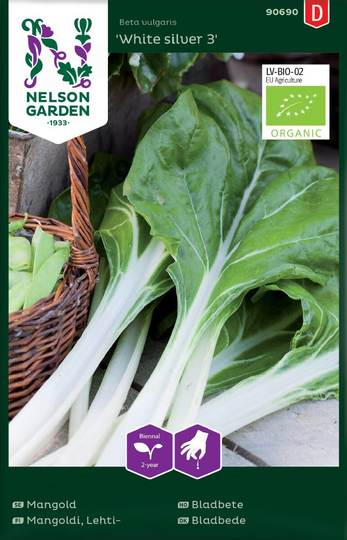 Nelson Garden Mangold White Silver 3 Organic