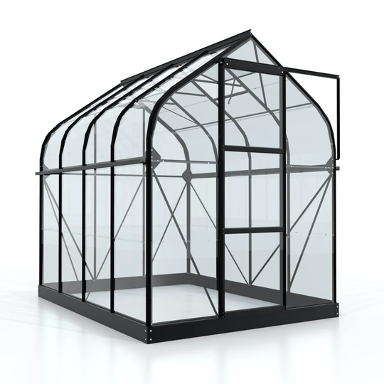 Vitavia Växthus Orion 5 kvm Svart Glas