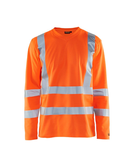 Blåkläder Uv-Skyddad Varsel-T-Shirt Med Lång Ärm Varselorange 3381