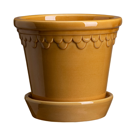 Kruka Köpenhamn 18 cm, gul