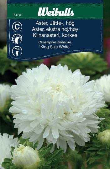 Weibulls Aster Jätte Vit King Size