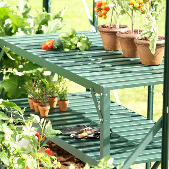 Vitavia Aluminiumbord Med Hylla Grön