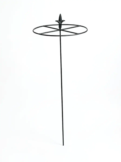 Nelson Garden Perennstöd Metall Svart Ø28cm 75cm