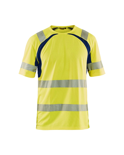 Blåkläder Uv-Skyddad Varsel-T-Shirt Varselgul/Marinblå