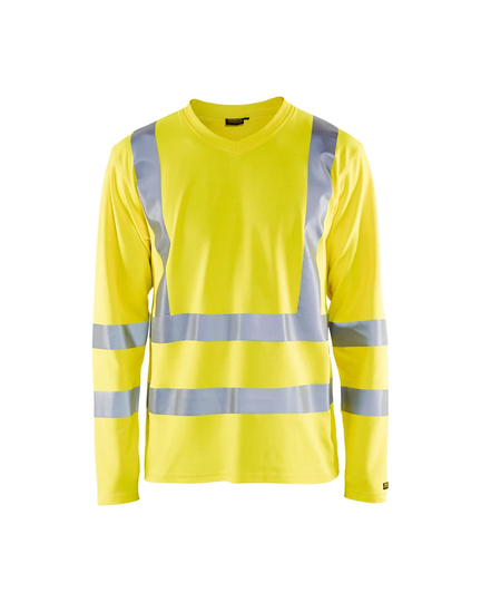 Blåkläder Uv-Skyddad Varsel-T-Shirt Med Lång Ärm Varselgul 33811