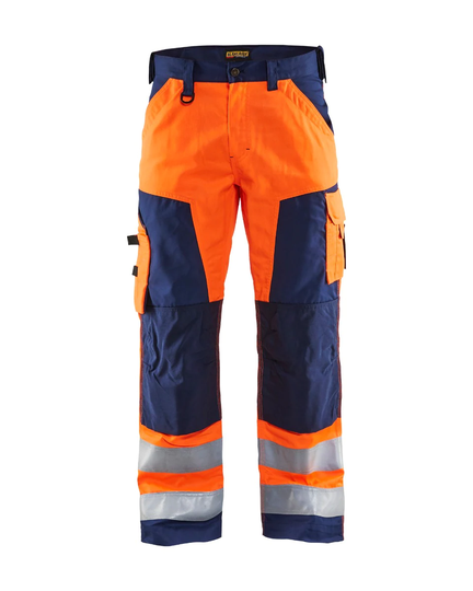 Blåkläder Varselbyxa Utan Spikfickor Varselorange/Marinblå