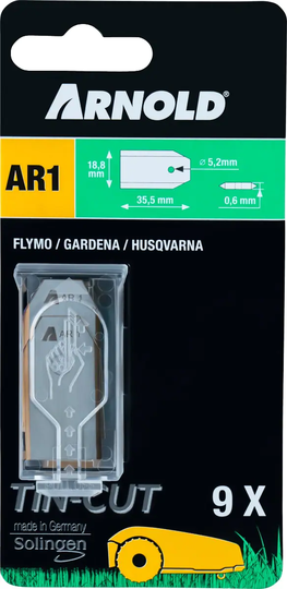ARNOLD TiN-Cut Knivar För Husqvarna Automower 9-pack