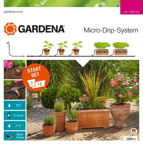 Gardena Bevattning Micro-Drip-System startpaket Blomkrukor M