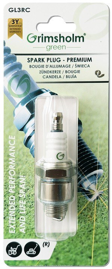 Grimsholm Green Tändstift GL3RC (snöslunga/gräsklippare resistor)