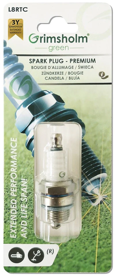Grimsholm Green Tändstift L8RTC (motorsåg/trimmer resistor)