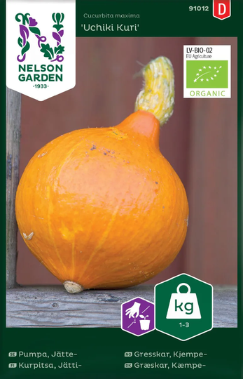 Nelson Garden Jättepumpa Uchiki Kuri Organic