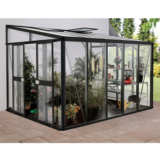 Vitavia Väggväxthus Helena 10200 Svart Glas+Poly