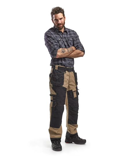 Blåkläder Hantverksbyxa X1500 Khaki/Svart