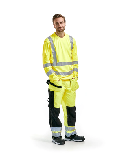 Blåkläder Varselbyxa Hantverk Varselgul/Svart