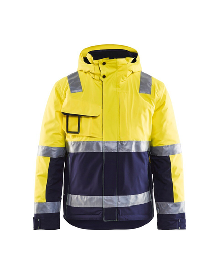 Blåkläder Varseljacka Vinter Varselgul/Marinblå 48701