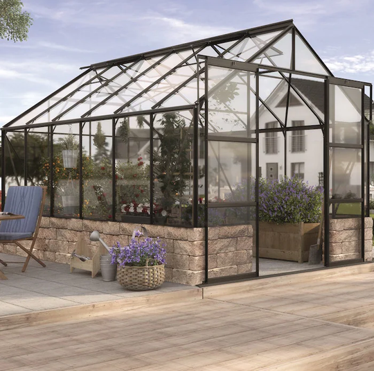 Vitavia Växthus Cassandra 11500 Svart & Glas