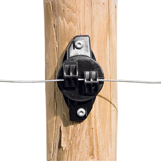 Gallagher Isolator Långtidsisolator Svart Passar tråd 25 st/frp