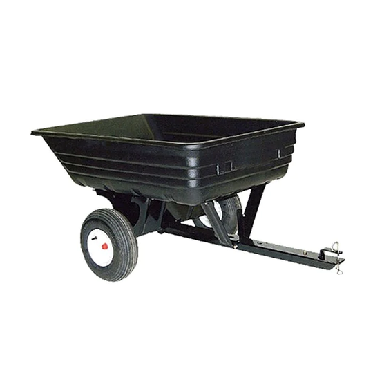 AGRI-FAB Släpkärra Kapacitet 159 kg Poly