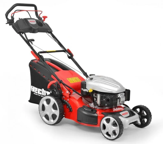 Hecht Bensindriven Gräsklippare 46cm Självgående 135cc Sidoutkast Ställbart Handtag