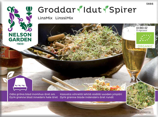 Nelson Garden Groddar Linsmix Organic
