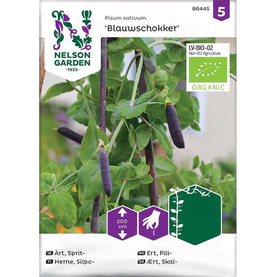Spritärt 'Blauwschokker', ekologisk