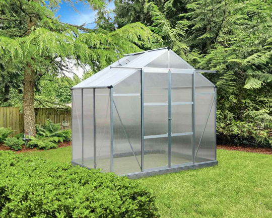 Växthus Infloria 4.5m2 Kanalplast Silver