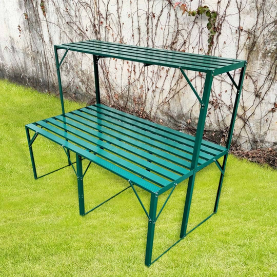 Grön Aluminiumhylla Till Växthus Infloria 145x68.5x97.5cm