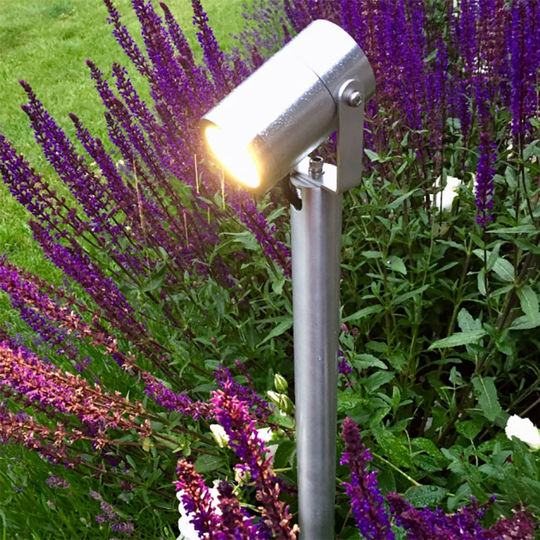 Luna 65, silver - LED Garden Plug & Play