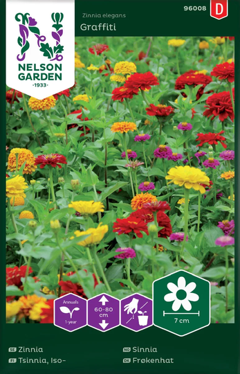 Nelson Garden Zinnia Graffiti