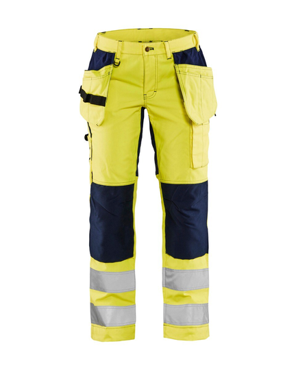 Blåkläder Varselbyxa Med Stretch Dam Varselgul/Marinblå