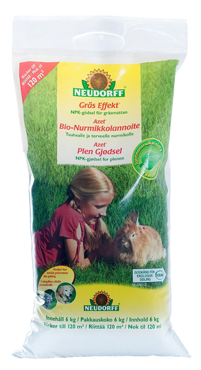 Neudorff Gräsnäring Effekt 6kg - KRAV-certifierad
