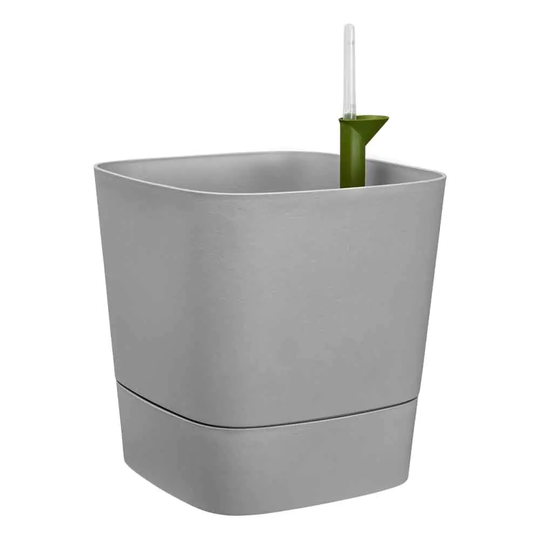 Elho Självvattnande Kruka Greensense Aqua Care Fyrkantig 30 cm Ljusgrå