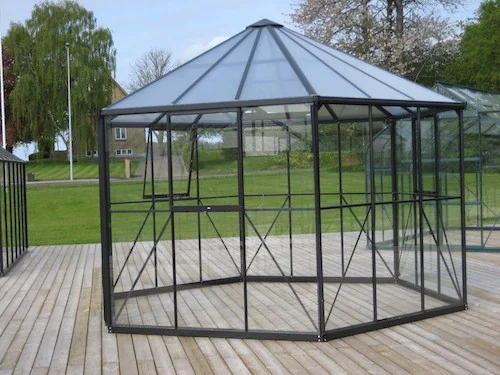 Vitavia Växthus Hera 9000 Svart Glas+Poly