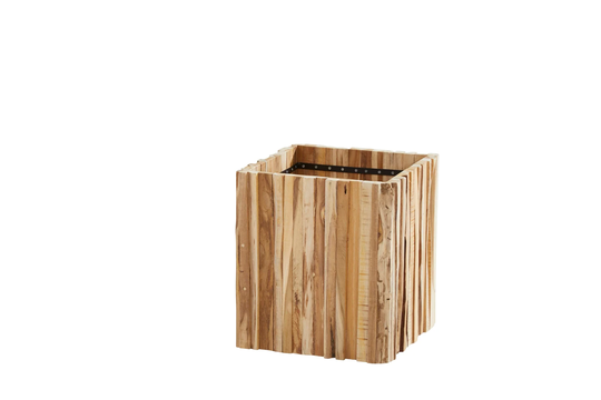 4 Seasons Outdoor Blomkruka 4SO Miguel Fyrkant Liten 45x45cm (H 50cm) Teak