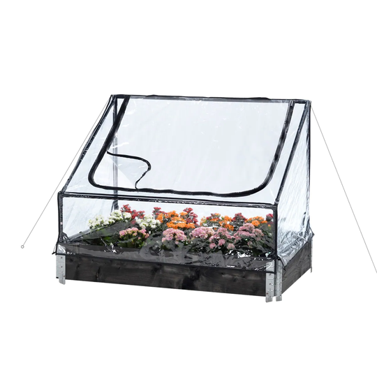 HORTUS Växthus Till Pallkrage 115 X 76 X 40/70 cm